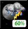 Tonight: Showers and thunderstorms likely before 7pm, then a chance of showers and thunderstorms between 7pm and 10pm, then showers and thunderstorms likely between 10pm and midnight, then a slight chance of showers and thunderstorms between midnight and 1am. Mostly cloudy, with a low around 61. Southwest wind 5 to 10 mph. Chance of precipitation is 60%. New rainfall amounts between a quarter and half of an inch possible. Tonight: Showers And Thunderstorms Likely then Slight Chance Showers And Thunderstorms