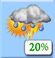 Monday: Slight Chance Showers And Thunderstorms then Mostly Sunny